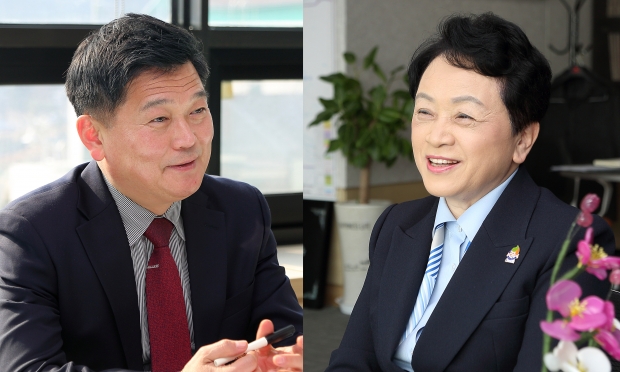 왼쪽부터 박종효 남동구청장, 김봉옥 인천힘찬종합병원장