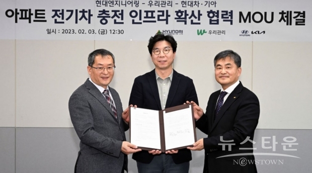 현대자동차·기아는 전기차 초고속 충전 인프라 E-pit(이피트)에 적용된 전기차 충전 서비스 플랫폼(E-CSP)을 이번 3자 협력으로 구축되는 아파트 충전기에도 적용할 방침이다. 이에 따라, 기존 E-pit 회원은 별도의 회원가입 없이 아파트에서도 충전이 가능하다.   /  사진 : 현대자동차 제공