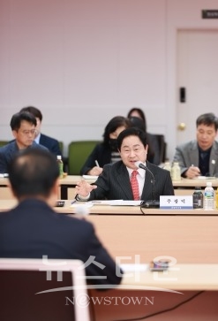 주광덕 남양주시장이 인사말을 하고 있다.