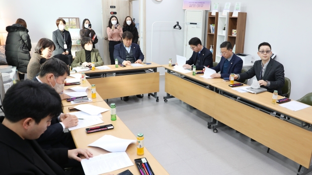 현장 활동 회의 사진