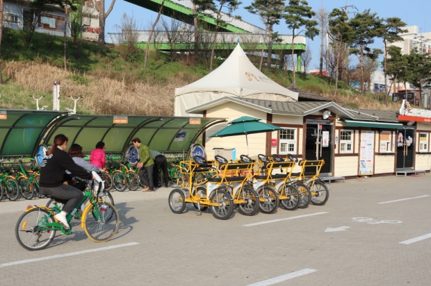 금강신관공원 자전거 무료 대여소