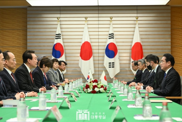 2023.3.16. 일본 도쿄 한일 정상과 수행원 회의 : 사진 : 대통령실