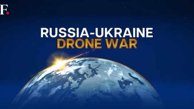 우크라이나-러시아 무인기(drone) 공격 경쟁. 유튜브 퍼스트포스트 비디오 갈무리