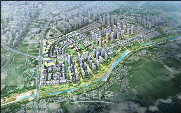 아산 모종샛들지구 도시개발사업 조감도