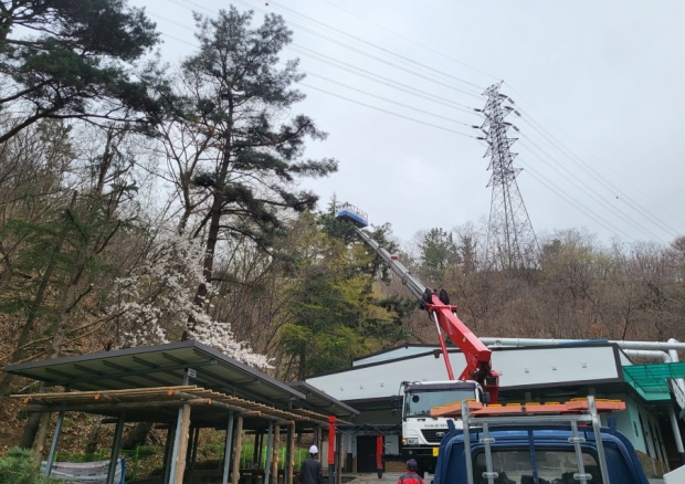 우현 화장장 주변 산림 환경정비