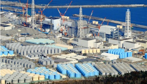 도쿄전력 후쿠시마 제 1원전 사고에 따른 핵 폐수(nuclear wastewater) 저장탱크  : SNS 갈무리