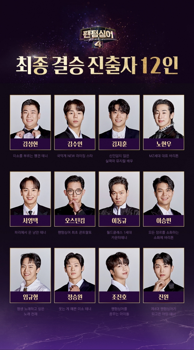 결승진출 최종 12인 포스터 / 출처: JTBC 홈페이지