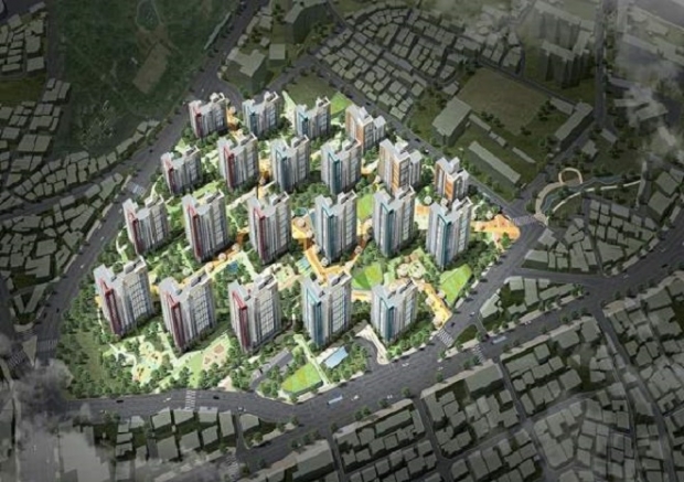 신길2구역 신축현장 예상 조감도