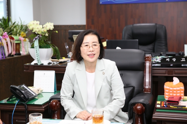 고선희 인천 서구의회의장 인터뷰 사진