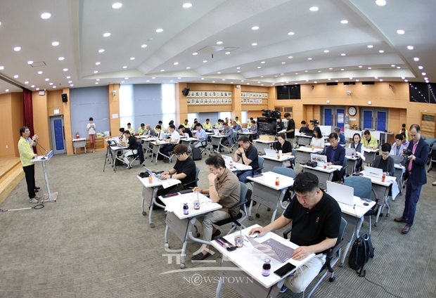 김돈곤 청양군수 특별재난지역 브리핑