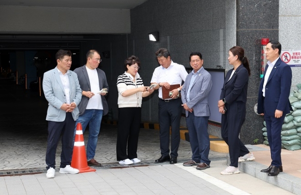 계양구 효성 해링턴 침수지역 방문