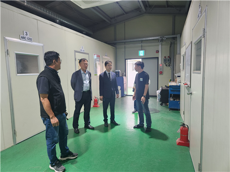 법무보호복지공단 내에 있는 보호관찰대상자 기술교육원(용접교육장)