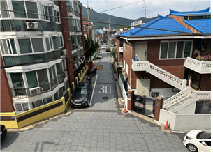 계양구 계산1동 경인교대 일원(전경) 스텐실 포장, 담장 도색, 노면표시 정비 등