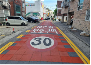 계양구 병방동 115-1  일원 어린이보호구역노면및표지판정비, 스템프 포장