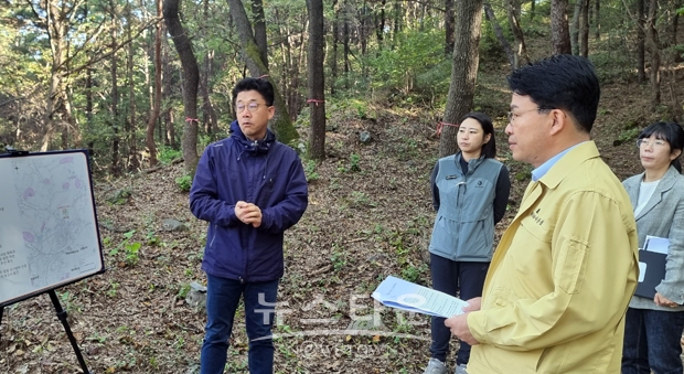 우산성(牛山城) 정비·복원 1차 발굴조사(이종필 청양부군수)