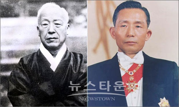 이승만 건국대통령(좌)와 박정희 대통령 ⓒ뉴스타운