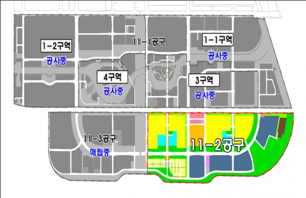 송도국제도시 11-2공구 위치도