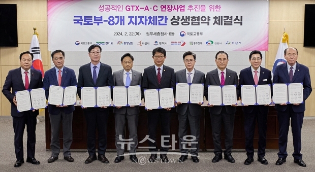 GTX-C 연장사업 국토부-8개 지자체간 상생협약식