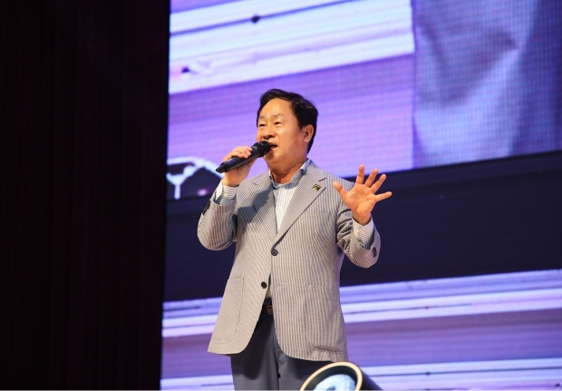 주광덕 남양주시장이 인사말을 하고 있다.