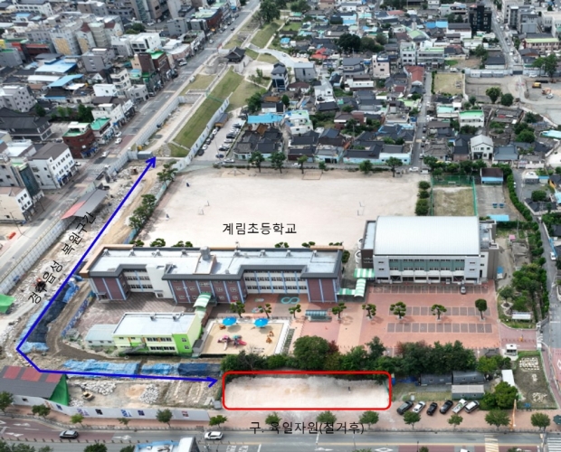 경주읍성 복원 구역 내 고철 야적장 철저 전·후