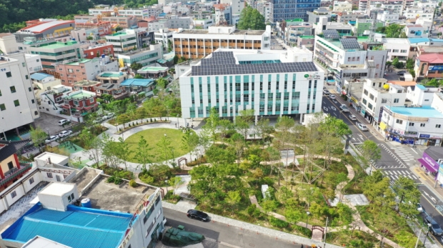 꿈트리센터 도시숲 전경