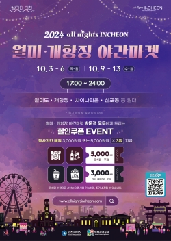 ‘2024 all nights INCHEON 월미·개항장 야간마켓’ 포스터