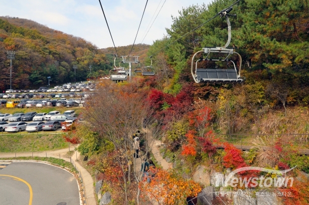 리프트에서 보이는 전경