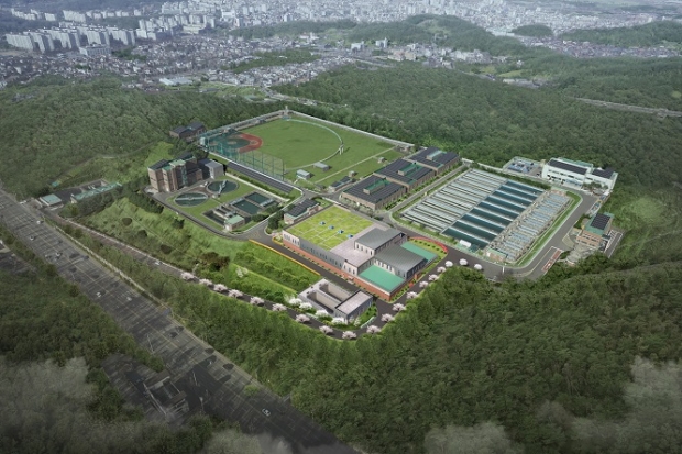 까치울 정수장 고도정수처리시설 사업부지 조감도