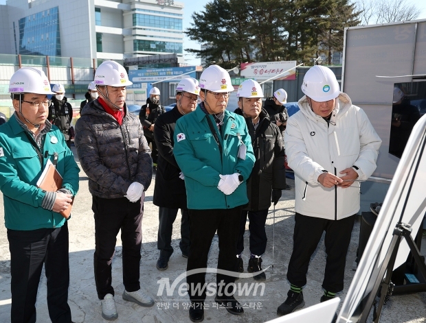 김해시 자원순환시설 현대화사업 현장 안전점검