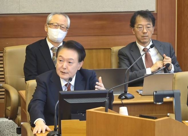 헌재에서 직접 변론에 나선 윤석열 대통령/헌법재판소 제공