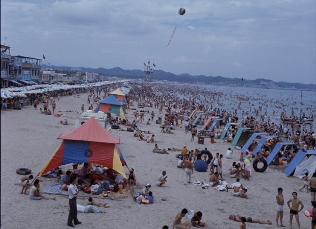 과거 송도해수욕장 전경