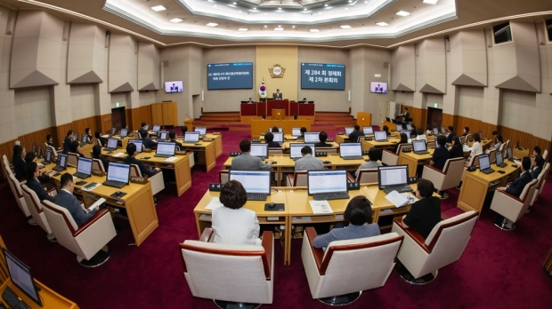 제284회 제1차 정례회 제2차 본회의장 전경