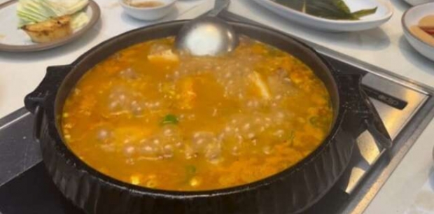 조국 전 조국혁신당 대표가 ‘가족 식사’라는 제목의 영상으로 SNS에 올려 논란이 된 된장찌개 사진/조국 페이스북