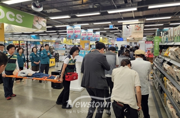 2025 을지연습 공습대비 민방위 훈련(이마트 사천점)