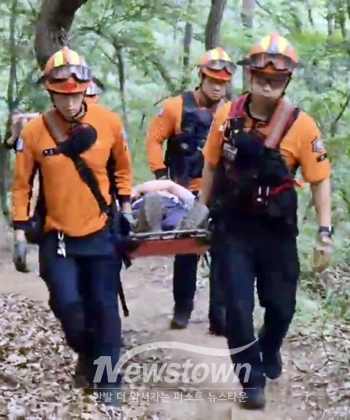 산악사고 환자 이송