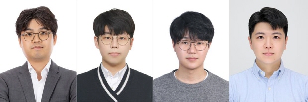 (왼쪽부터) 고려대 신소재공학부 오승주 교수(교신저자), 고려대 신소재공학부 박준혁 연구원(제1저자), 안준혁 연구원(제1저자), 오성근 연구원(제1저자)