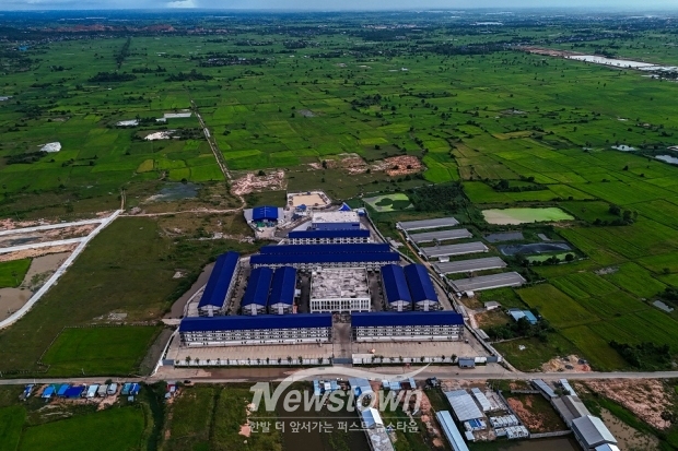 최근 한국 대학생 사망과 관련한 캄보디아 테코주에 있는 온라인 사기 조직의 감금형 복합시설