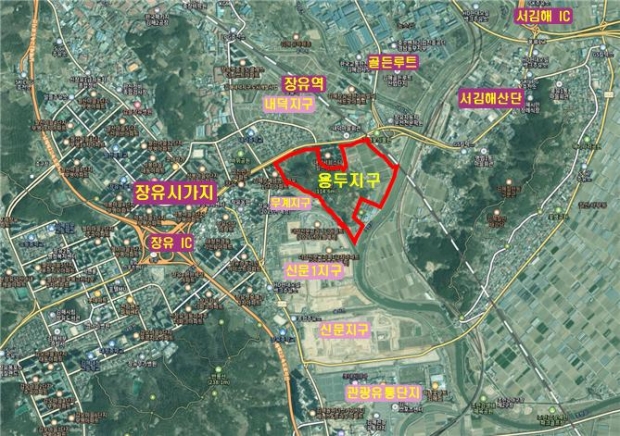 용두지구 위치도/김해시 제공