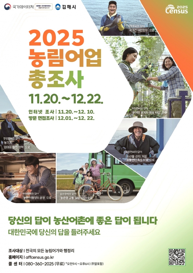 2025 농림어업총조사 포스터/김해시 제공