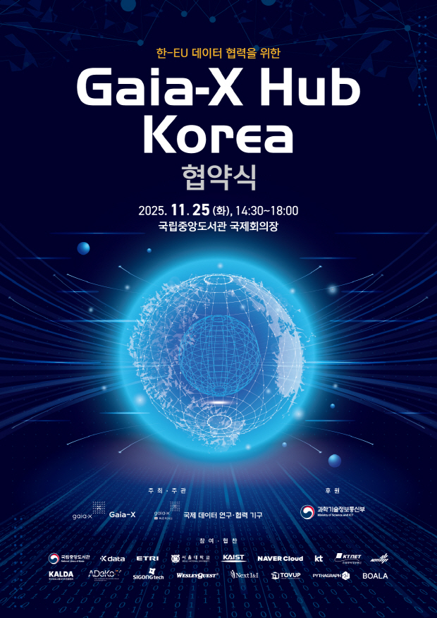 Gaia-X Hub Korea 협약식 포스터
