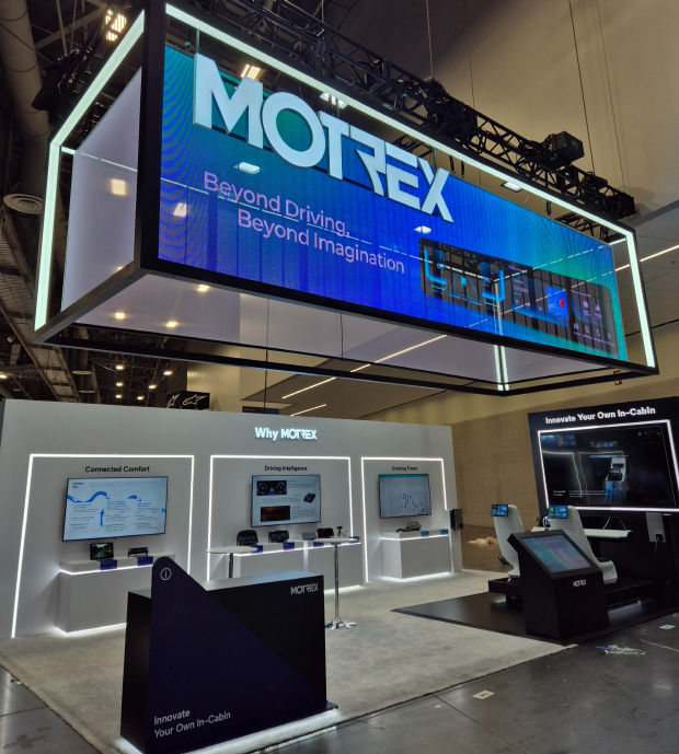 모트렉스, CES2026 부스 전경 사진