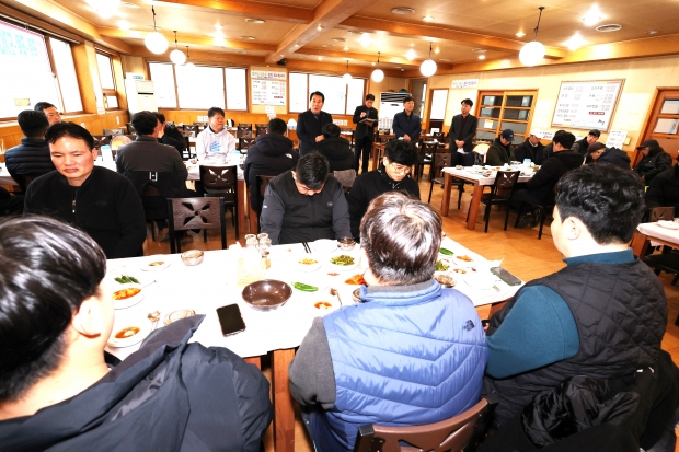 환경미화원들과 조찬 간담회/사진 양산시제공