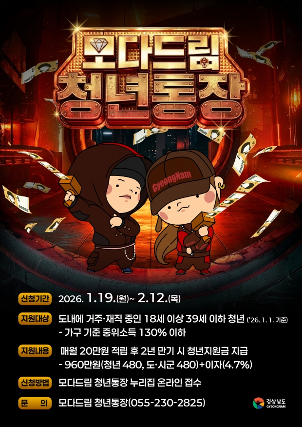 모다드림 청년통장 지원사업 포스터/양산시제공
