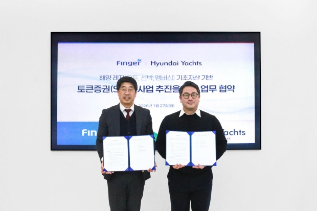 사진자료 (왼쪽) 핑거 안인주 대표이사, (오른쪽) 현대요트 김자우 대표이사