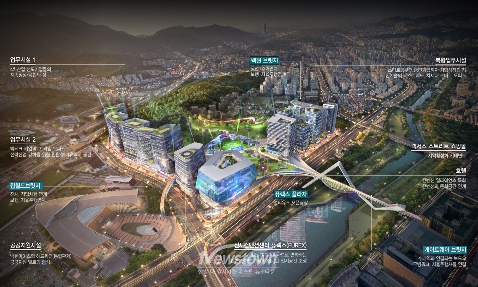 백현마이스 도시개발사업 구상도/성남시