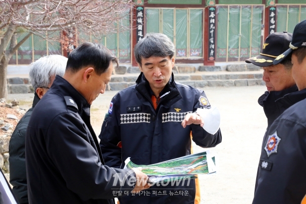 계룡산국립공원 전통사찰 갑사 산불 취약 요소 현장점검