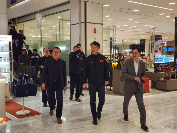 설 명절 맞이 대형판매시설 현장 지도/사진 김해동부소방서제공