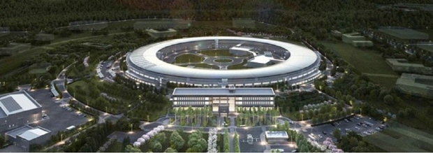 4세대 방사광가속기시설의 조감도(출처-다목적방사광가속기구축사업단 홍보용 리플렛)