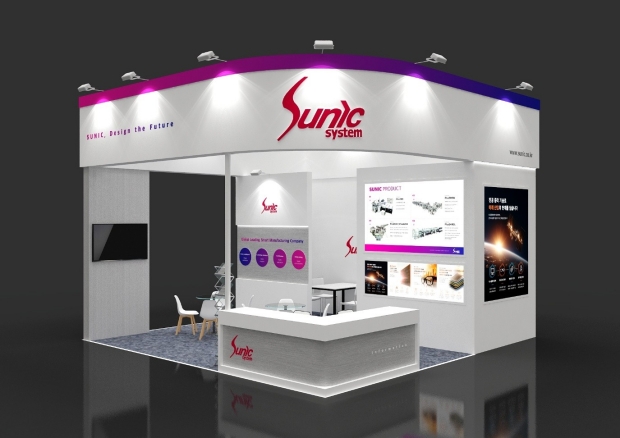 선익시스템 K-Display 2026 부스 조감도. 선익시스템 제공