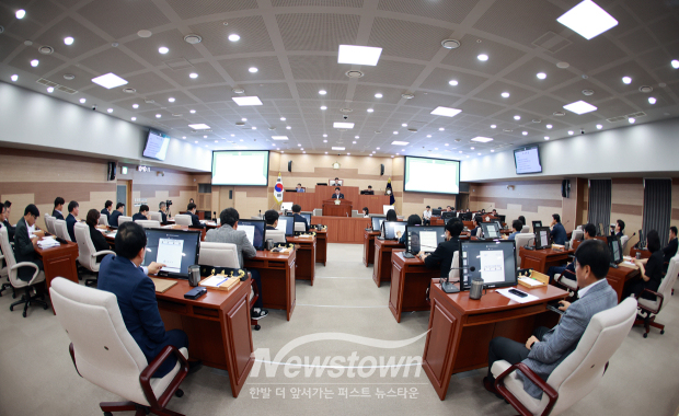 아산시의회 제266회 임시회(사진 / 뉴스타운)